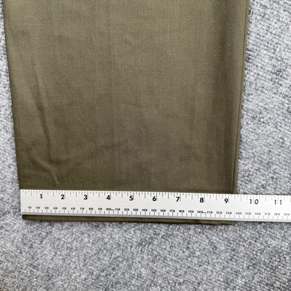 UNIQLO Pants Size XS 24-25W Khaki Wide Leg Pleated Recycled Polyester Men's - Picture 9 of 9